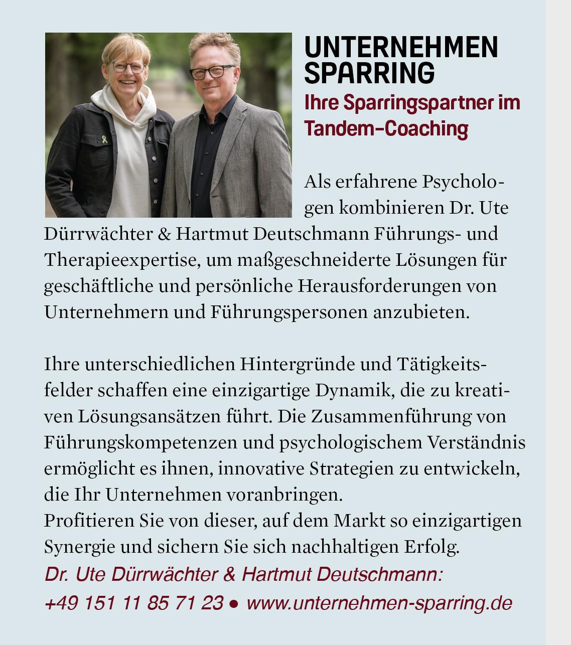 Usp5 Tandem Coaching Unternehmen Sparring